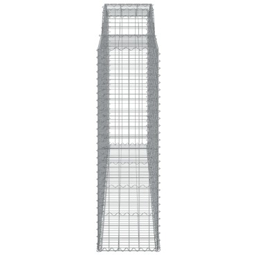 vidaXL Συρματοκιβώτια Τοξωτά 9 τεμ. 300x50x160/180 εκ. Γαλβαν. Ατσάλι
