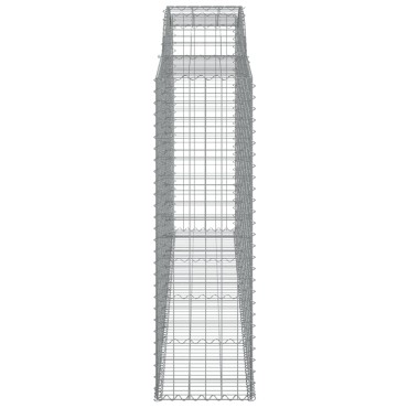 vidaXL Συρματοκιβώτια Τοξωτά 10 τεμ. 300x50x160/180 εκ. Γαλβαν. Ατσάλι