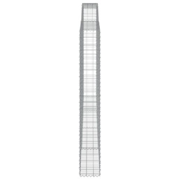 vidaXL Συρματοκιβώτια Τοξωτά 6 τεμ. 400x30x220/240 εκ. Γαλβαν. Ατσάλι