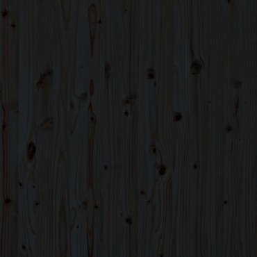 vidaXL Κεφαλάρι Τοίχου Μαύρο 141x3x91,5cm από Μασίφ Ξύλο Πεύκου 1 τεμ.