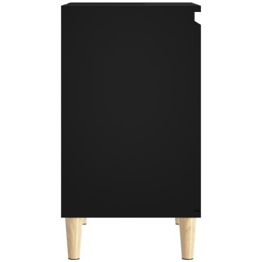 vidaXL Ντουλάπι Νιπτήρα Μαύρο 58x33x60cm Επεξεργασμένο Ξύλο 1 τεμ.