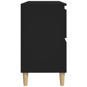 vidaXL Ντουλάπι Νιπτήρα Μαύρο 80x33x60cm Επεξεργασμένο Ξύλο 1 τεμ.