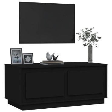 vidaXL Τραπεζάκι Σαλονιού Μαύρο 102x50x44cm από Επεξεργασμένο Ξύλο 1 τεμ.