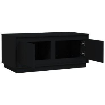 vidaXL Τραπεζάκι Σαλονιού Μαύρο 102x50x44cm από Επεξεργασμένο Ξύλο 1 τεμ.