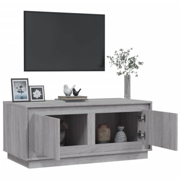 vidaXL Τραπεζάκι Σαλονιού Γκρι Sonoma 102x50x44cm Επεξεργασμένο Ξύλο 1 τεμ.