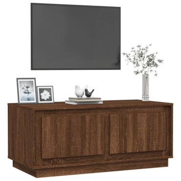 vidaXL Τραπεζάκι Σαλονιού Καφέ Δρυς 102x50x44cm Επεξεργασμένο Ξύλο 1 τεμ.
