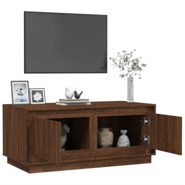 vidaXL Τραπεζάκι Σαλονιού Καφέ Δρυς 102x50x44cm Επεξεργασμένο Ξύλο 1 τεμ.