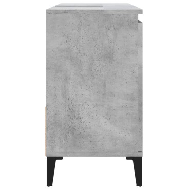 vidaXL Ντουλάπι Μπάνιου Γκρι Σκυροδέματος 65x33x60cm Επεξ. Ξύλο 1 τεμ.