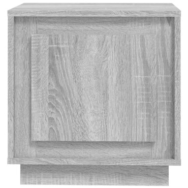 vidaXL Κομοδίνα 2 τεμ. Γκρι Sonoma 44x35x45cm από Επεξεργασμένο Ξύλο