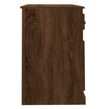 vidaXL Γραφείο με Συρτάρι Καφέ δρυς 115x50x75cm Επεξεργασμένο Ξύλο 1 τεμ.