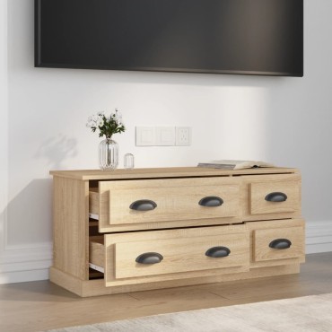 vidaXL Έπιπλο Τηλεόρασης Sonoma Δρυς 100x35,5x45cm Επεξ. Ξύλο