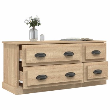 vidaXL Έπιπλο Τηλεόρασης Sonoma Δρυς 100x35,5x45cm Επεξ. Ξύλο