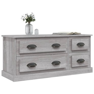 vidaXL Έπιπλο Τηλεόρασης Γκρι Sonoma 100x35,5x45cm Επεξ. Ξύλο