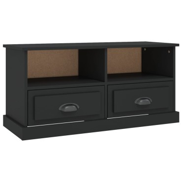 vidaXL Έπιπλο Τηλεόρασης Μαύρο 93x35,5x45cm Επεξεργασμένο Ξύλο