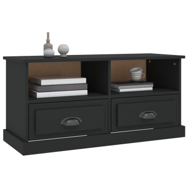 vidaXL Έπιπλο Τηλεόρασης Μαύρο 93x35,5x45cm Επεξεργασμένο Ξύλο