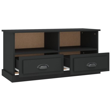 vidaXL Έπιπλο Τηλεόρασης Μαύρο 93x35,5x45cm Επεξεργασμένο Ξύλο