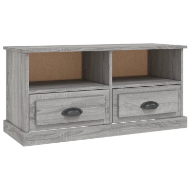 vidaXL Έπιπλο Τηλεόρασης Γκρι Sonoma93x35,5x45cm από Επεξεργ. Ξύλο