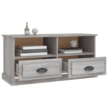 vidaXL Έπιπλο Τηλεόρασης Γκρι Sonoma93x35,5x45cm από Επεξεργ. Ξύλο