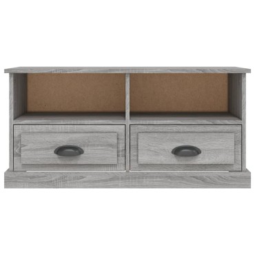 vidaXL Έπιπλο Τηλεόρασης Γκρι Sonoma93x35,5x45cm από Επεξεργ. Ξύλο