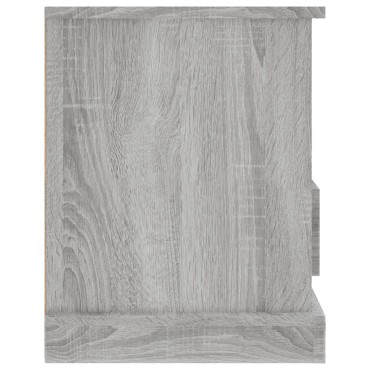 vidaXL Έπιπλο Τηλεόρασης Γκρι Sonoma93x35,5x45cm από Επεξεργ. Ξύλο