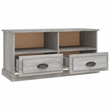 vidaXL Έπιπλο Τηλεόρασης Γκρι Sonoma93x35,5x45cm από Επεξεργ. Ξύλο