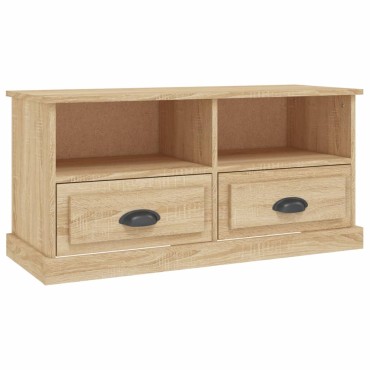 vidaXL Έπιπλο Τηλεόρασης Sonoma Δρυς 93x35,5x45cm Επεξ. Ξύλο