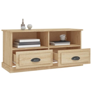vidaXL Έπιπλο Τηλεόρασης Sonoma Δρυς 93x35,5x45cm Επεξ. Ξύλο