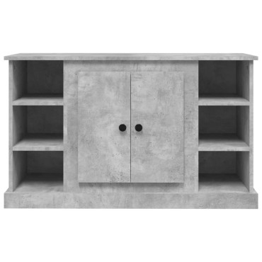 vidaXL Μπουφές Γκρι Σκυροδέματος 100x35,5x60cm Επεξεργασμένο Ξύλο 1 τεμ.