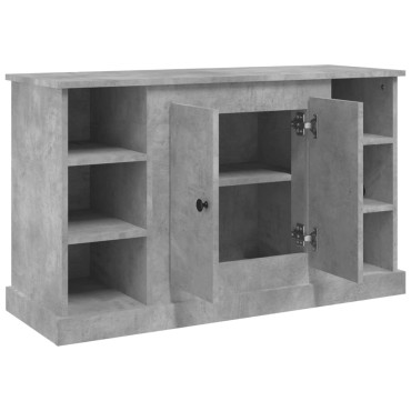 vidaXL Μπουφές Γκρι Σκυροδέματος 100x35,5x60cm Επεξεργασμένο Ξύλο 1 τεμ.