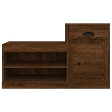 vidaXL Παπουτσοθήκη Καφέ Δρυς 100x42x60cm από Επεξεργασμένο Ξύλο