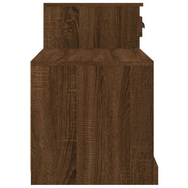 vidaXL Παπουτσοθήκη Καφέ Δρυς 100x42x60cm από Επεξεργασμένο Ξύλο
