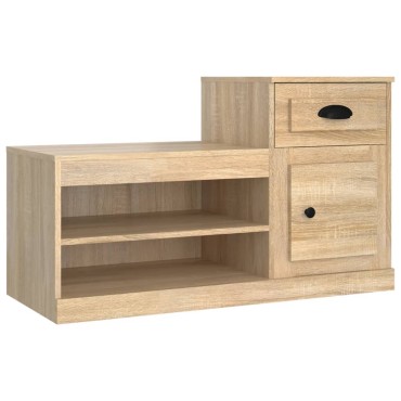 vidaXL Παπουτσοθήκη Sonoma Δρυς 100x42x60cm από Επεξεργασμένο Ξύλο