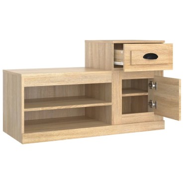 vidaXL Παπουτσοθήκη Sonoma Δρυς 100x42x60cm από Επεξεργασμένο Ξύλο
