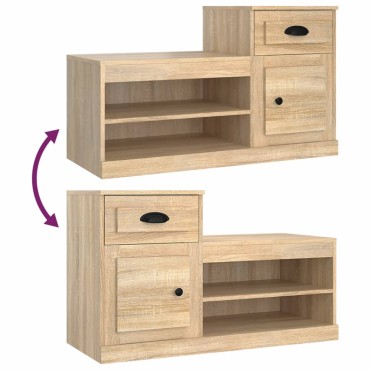 vidaXL Παπουτσοθήκη Sonoma Δρυς 100x42x60cm από Επεξεργασμένο Ξύλο