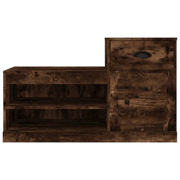 vidaXL Παπουτσοθήκη Καπνιστή Δρυς 100x42x60cm από Επεξεργασμένο Ξύλο