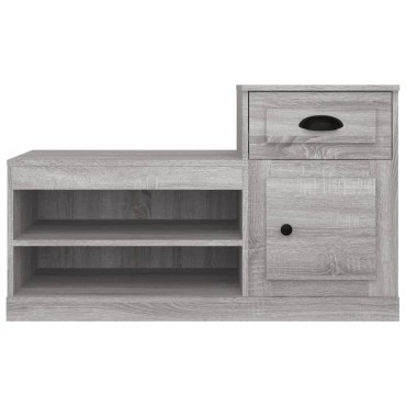 vidaXL Παπουτσοθήκη Γκρι Sonoma 100x42x60cm από Επεξεργασμένο Ξύλο
