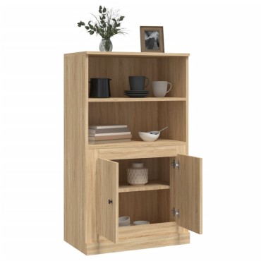 vidaXL Ντουλάπι Μαύρο 60x35,5x103,5cm από Επεξεργασμένο Ξύλο 1 τεμ.