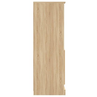vidaXL Ντουλάπι Μαύρο 60x35,5x103,5cm από Επεξεργασμένο Ξύλο 1 τεμ.