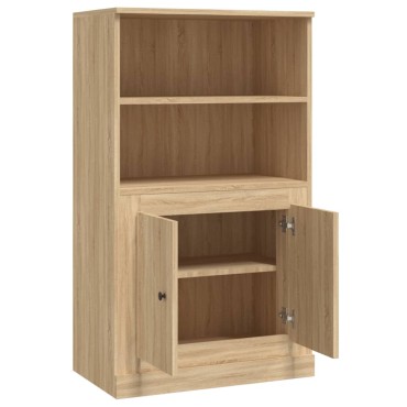 vidaXL Ντουλάπι Μαύρο 60x35,5x103,5cm από Επεξεργασμένο Ξύλο 1 τεμ.