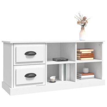 vidaXL Έπιπλο Τηλεόρασης Λευκό 102x35,5x47,5cm Επεξεργασμένο Ξύλο
