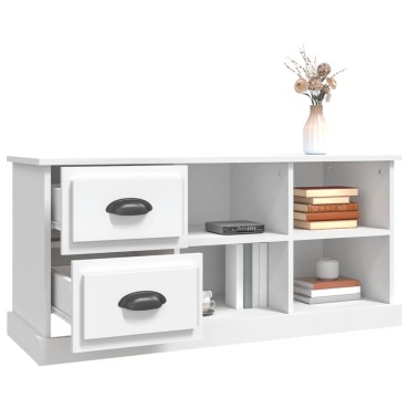 vidaXL Έπιπλο Τηλεόρασης Λευκό 102x35,5x47,5cm Επεξεργασμένο Ξύλο