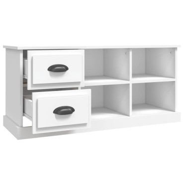 vidaXL Έπιπλο Τηλεόρασης Λευκό 102x35,5x47,5cm Επεξεργασμένο Ξύλο