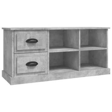 vidaXL Έπιπλο Τηλεόρασης Γκρι Σκυρ. 102x35,5x47,5cm Επεξ. Ξύλο