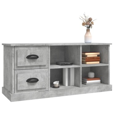 vidaXL Έπιπλο Τηλεόρασης Γκρι Σκυρ. 102x35,5x47,5cm Επεξ. Ξύλο
