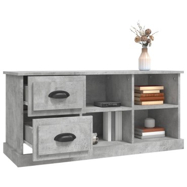 vidaXL Έπιπλο Τηλεόρασης Γκρι Σκυρ. 102x35,5x47,5cm Επεξ. Ξύλο