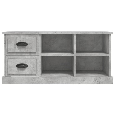 vidaXL Έπιπλο Τηλεόρασης Γκρι Σκυρ. 102x35,5x47,5cm Επεξ. Ξύλο