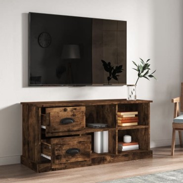 vidaXL Έπιπλο Τηλεόρασης Καπνιστή Δρυς 102x35,5x47,5cm Επεξ. Ξύλο