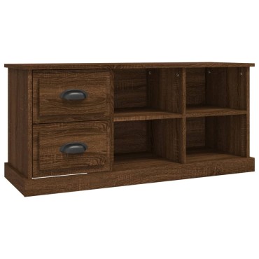 vidaXL Έπιπλο Τηλεόρασης Καφέ Δρυς 102x35,5x47,5cm Επεξεργασμένο Ξύλο