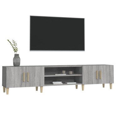 vidaXL Έπιπλο Τηλεόρασης Γκρι Sonoma 180x31,5x40cm από Επεξεργ. Ξύλο