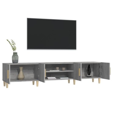 vidaXL Έπιπλο Τηλεόρασης Γκρι Sonoma 180x31,5x40cm από Επεξεργ. Ξύλο